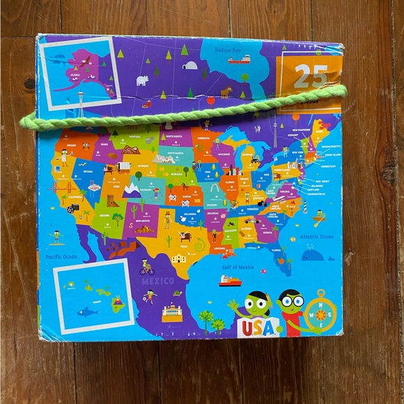 Kids’ Map of the USA Puzzle - Picture 1 of 4